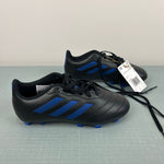 Load image into Gallery viewer, Adidas Kids' Goletto VIII FG Soccer Cleats Black Blue 2 NWT
