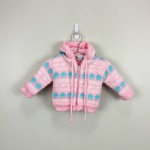 Vintage Kids Classics Reversible Sweater Jacket 12 Months