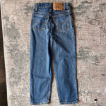 Load image into Gallery viewer, Vintage Levi's 550 Relaxed Fit Slim Fit Orange Tab Jeans 9 USA
