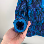Load image into Gallery viewer, Vintage 90s Patagonia Synchilla Snap-T Fleece Blue Purple Leaf Kids 10
