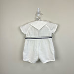 Load image into Gallery viewer, Clayeux France Bunny Shortall Romper 3 Months
