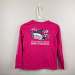 Load image into Gallery viewer, Vineyard Vines Girls North Pole Elf Whale Long Sleeve Pocket Tee Shirt
