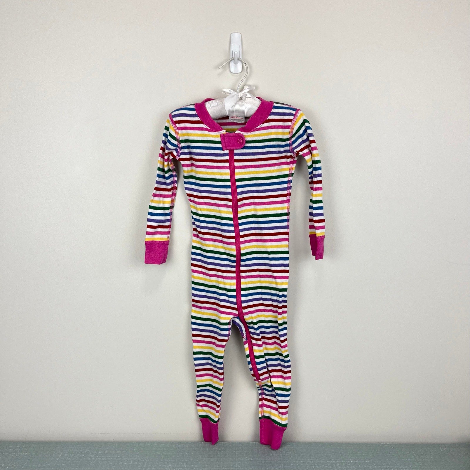 Hanna Andersson Rainbow Stripe Pajamas 85 cm 2T