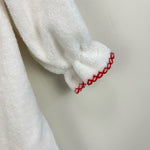 Load image into Gallery viewer, Vintage Carter's Baby's First Christmas Ruffle Footie Medium 12-18 lbs
