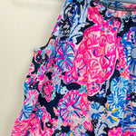 Load image into Gallery viewer, Lilly Pulitzer Girls Mini Loro Dress High Tide Navy in Turtle Amazement XL
