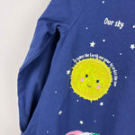 Load image into Gallery viewer, Mini Boden Space Big Applique Dress Starboard Blue 6-7
