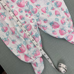 Load image into Gallery viewer, Vintage Carter's Lace Ruffle Strawberry Footie Romper 3-6 Months USA
