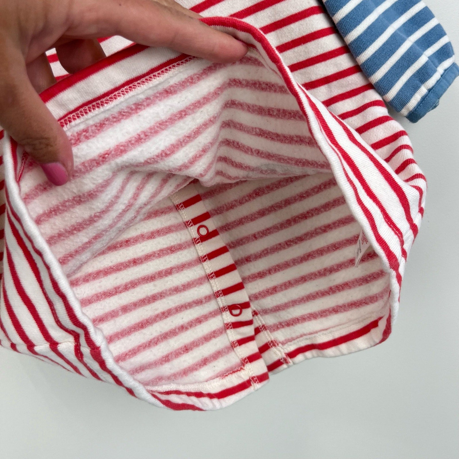 Mini Boden Cozy Striped Pocket Dress 6-12 Months