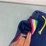 Load image into Gallery viewer, Mini Boden Cozy Navy Blue Rainbow Skirt 5-6
