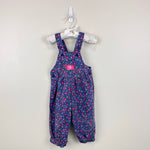 Load image into Gallery viewer, Vintage OshKosh B'gosh Purple Floral Overalls 18 Months USA
