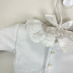 Load image into Gallery viewer, Ralph Lauren Eyelet Trim Interlock Bodysuit 3 Months
