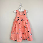 Load image into Gallery viewer, Petit Peony Peach Pink Chicken Scallop Sun Dress 5T
