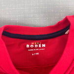 Load image into Gallery viewer, Mini Boden Advent Calendar Sweatshirt Red 6-7
