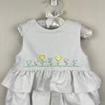 Load image into Gallery viewer, Luli &amp; Me Ruffled White Flower Romper 18 Months NWT
