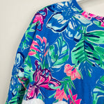 Load image into Gallery viewer, Lilly Pulitzer Girls Mini Finn Top Pundy Blue Isle Be Back XL 12-14 NWT
