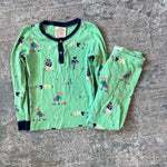 Load image into Gallery viewer, TBBC Sutton's Sweet Dream Pajamas Set Hart's Croquet Soiree with Nantucket Navy 7
