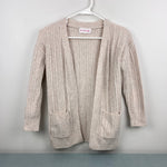 Load image into Gallery viewer, Pink Republic Girls Cream Cardigan Sweater S 7/8
