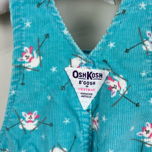 Vintage OshKosh B'gosh Ski Bunny Overalls 18 Months USA