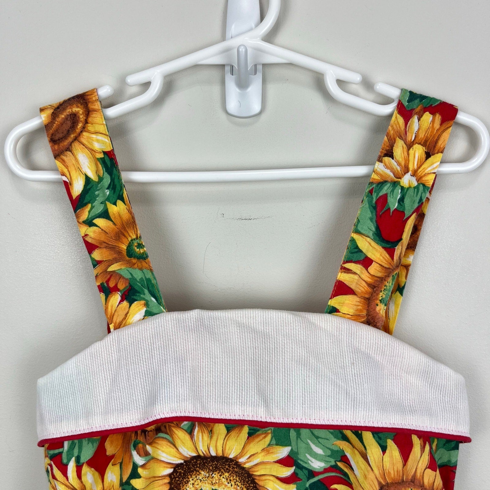 Vintage Nanook Sleeveless Sunflower Dress 6 USA