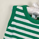 Load image into Gallery viewer, Vintage Sears Green &amp; White Striped Tank Top 7 USA

