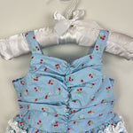 Load image into Gallery viewer, Janie and Jack Strawberry Ruffle One Piece Romper
