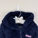 Load image into Gallery viewer, Vineyard Vines Baby Teddy Hooded Bunting Nautical Navy 12-18 Months
