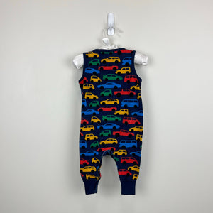 Hanna Andersson Soft Traffic Jam Cotton Jersey Overalls 60 cm 3-6 Months