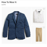 Load image into Gallery viewer, Crewcuts Thompson Navy Blue Suit Jacket 6-7
