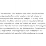 Load image into Gallery viewer, The North Face Girls Mossbud Swirl Parka Black XL 18

