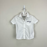 Load image into Gallery viewer, Mayoral Short Sleeve White Button Up Shirt 80 cm 12 Months
