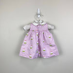 Load image into Gallery viewer, Jacadi Paris Baby Girl Poplin Dress Pink White Tulips 3 Months
