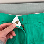 Load image into Gallery viewer, J. Crew Girls Green Scalloped Hem Shorts 10
