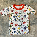 Load image into Gallery viewer, Hanna Andersson Colorful Monsters HannaJams Short John Pajamas 140 cm 10
