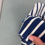 Load image into Gallery viewer, Mini Baby Boden Blue Stripe Jersey Shorts 12-18 Months

