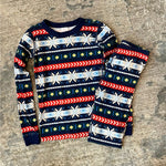 Load image into Gallery viewer, Hanna Andersson Scandi Snowflake Fair Isle Pajamas 140 cm 10
