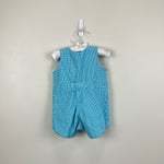 Load image into Gallery viewer, Vintage Mulberry Street Reversible Blue Jon Jon Romper 9 Months
