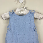 Load image into Gallery viewer, Jacadi Paris Quilted Blue Gingham Jumpsuit Overalls 3 Months
