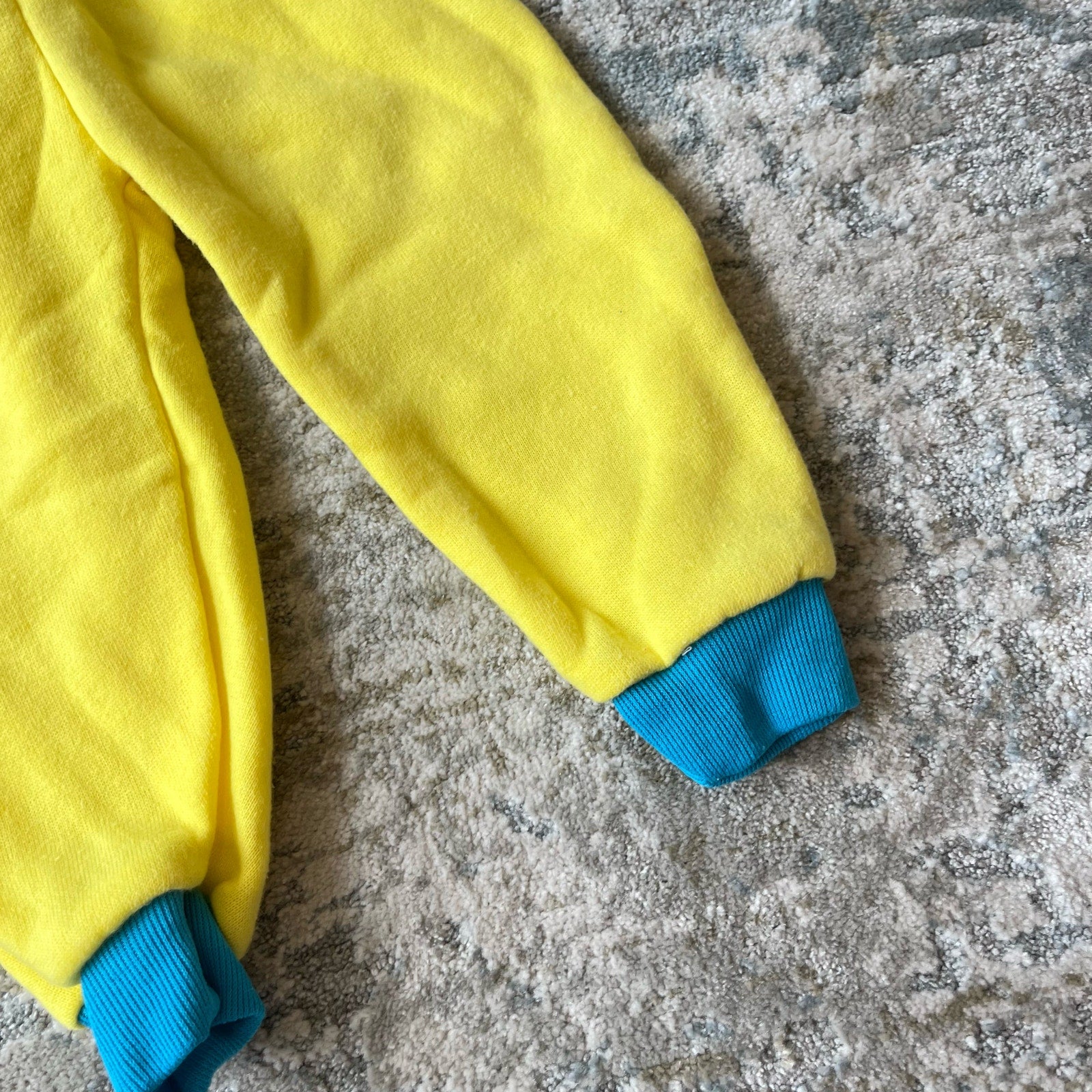 Vintage Tough Cookies Yellow Outer Space Sweatsuit 24 Months