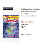 Load image into Gallery viewer, Geronimo Stilton Red Pizzas for a Blue Count Chapter Book
