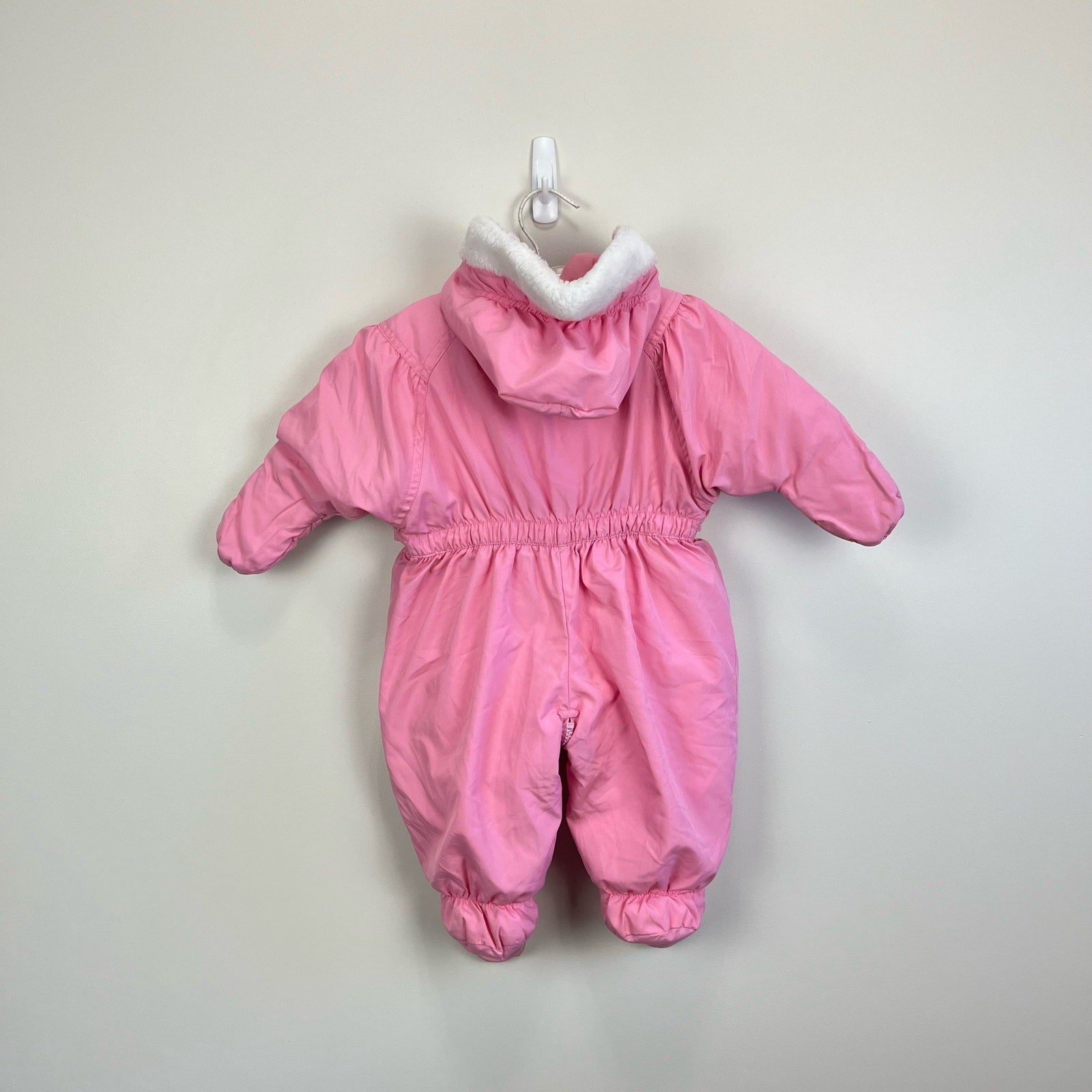 Vintage OshKosh B'gosh Pink Puffy Snowsuit 6-9 Months