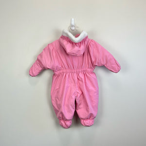 Vintage OshKosh B'gosh Pink Puffy Snowsuit 6-9 Months