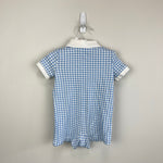 Load image into Gallery viewer, Ralph Lauren Gingham Soft Cotton Polo Shortall Romper Blue White 6 Months
