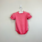 Load image into Gallery viewer, Vintage Healthtex Ribbed Pink Flower Bodysuit 24 Months
