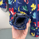 Load image into Gallery viewer, Mini Boden Snowsuit Starboard Blue Dragons Waterproof 12-18 Months
