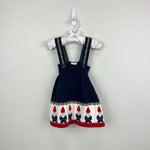 Load image into Gallery viewer, Hanna Andersson Holiday Sweater Jumper Dress Gnome Sweet Gnome 70 cm 6-12 Months
