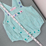 Load image into Gallery viewer, Vintage Gymboree Green Plaid Easter Spring Bunny Chick Romper Newborn
