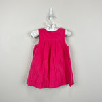 Load image into Gallery viewer, Jacadi Paris Pink Corduroy Jumper Dress 12 Months
