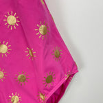 Load image into Gallery viewer, Mini Boden One Shoulder Swimsuit Tickled Pink Gold Foil Suns 9-10
