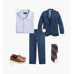 Load image into Gallery viewer, Crewcuts Boys Thompson Suit Jacket and Pants Navy Blue 2T
