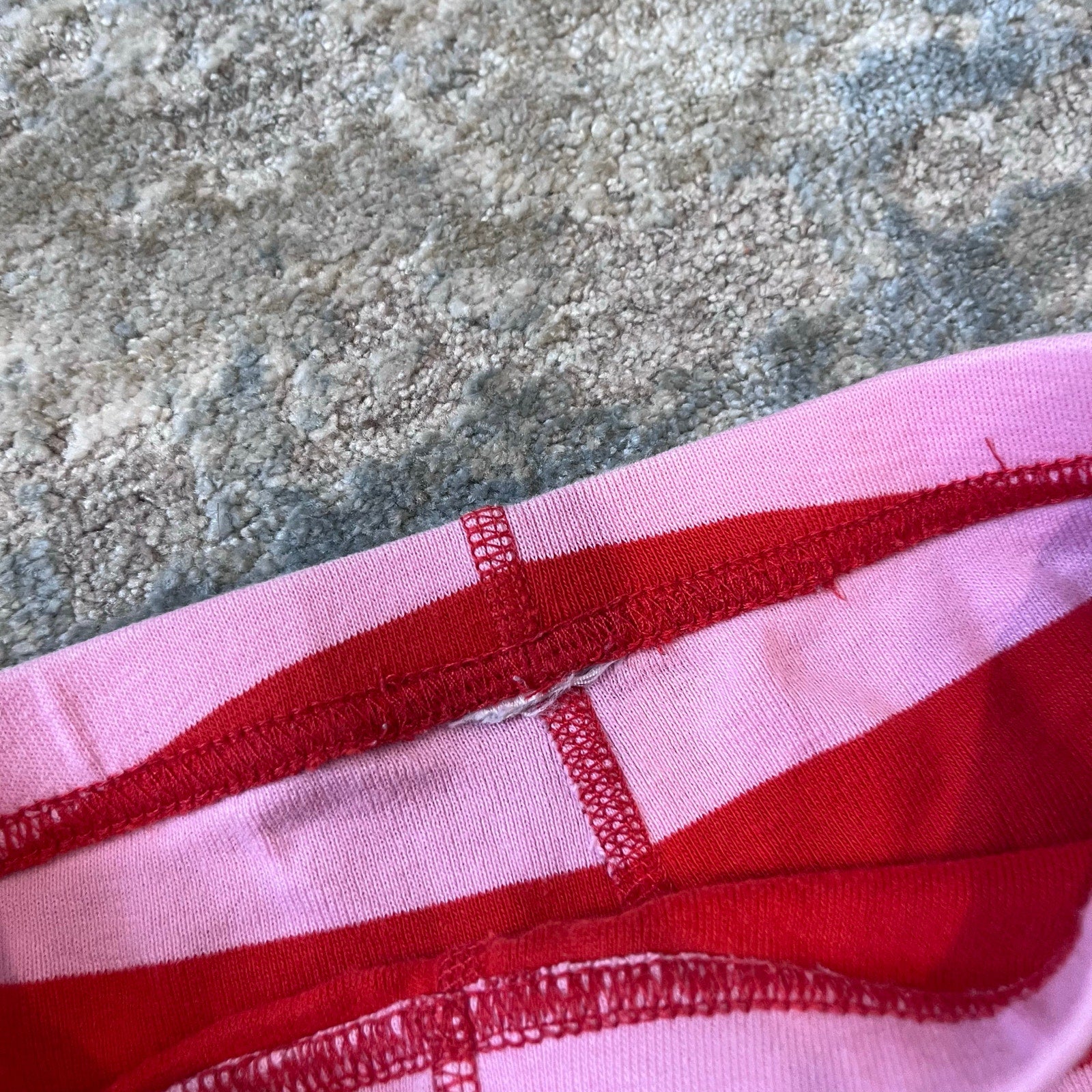 Hanna Andersson Pink Stripe Long John Pajamas 120 cm 6-7